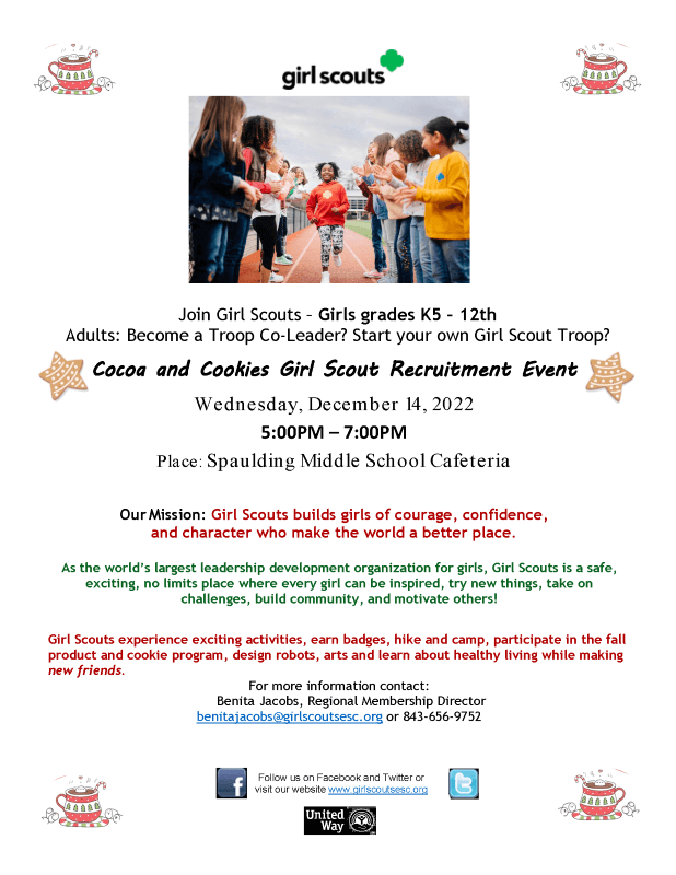Girl Scouts Recruitment Event Town of Lamar , South Carolina
